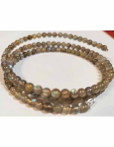 Bracelet jonc Labradorite 4mm