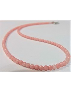 Collier corail rose 4mm 2