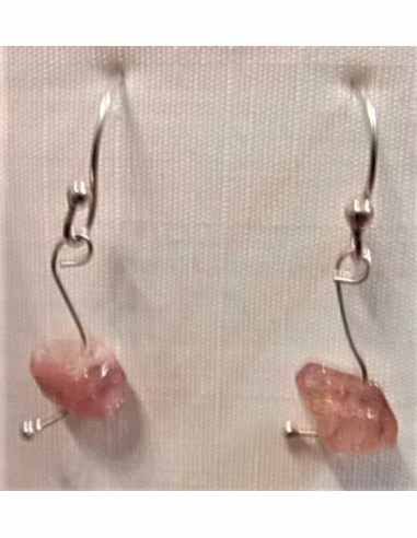 Boucles d'oreilles spinelle rouge 5 a 6mm