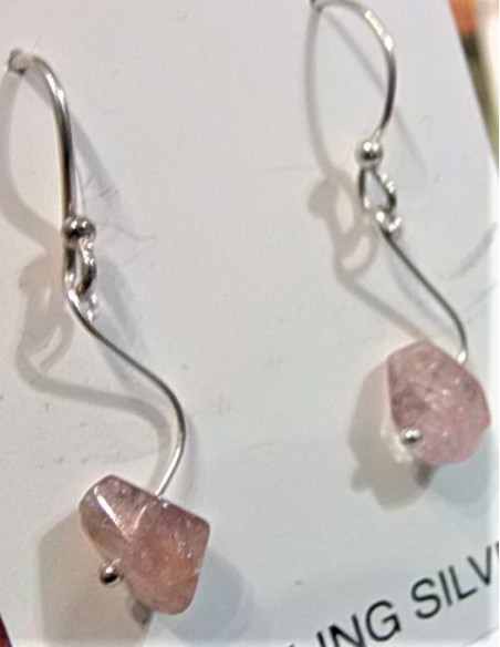 Boucles d'oreilles spinelle rouge 5 a 6mm