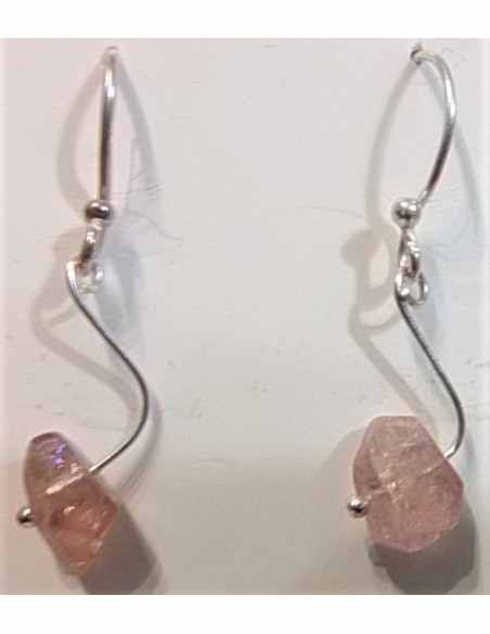 Boucles d'oreilles spinelle rouge 5 a 6mm