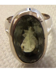 Praziolite gemme bague argent 2