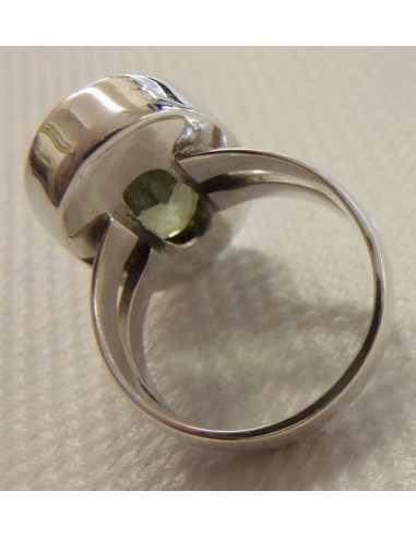 Praziolite gemme bague argent