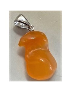 Pendentif opale de feu argent