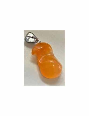 Pendentif opale de feu argent