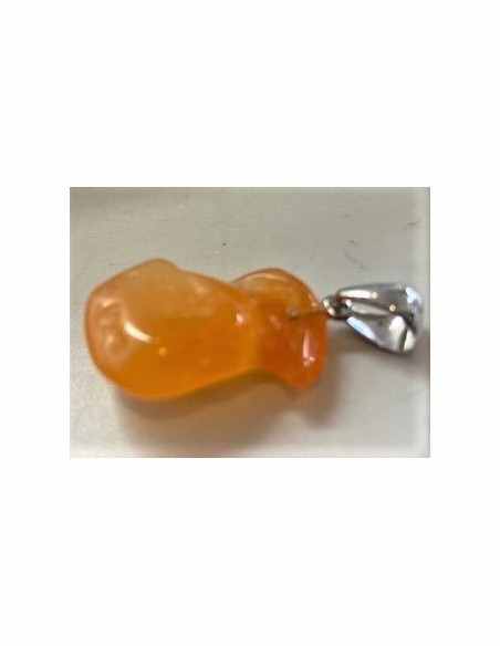 Pendentif opale de feu argent