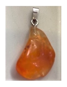 Opale de feu Pendentif monte argent