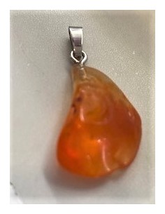 Opale de feu Pendentif monte argent 2