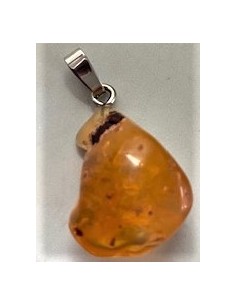 Opale feu Pendentif argent