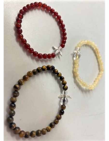 Bracelet enfant cornaline ange