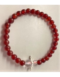 Bracelet enfant cornaline ange
