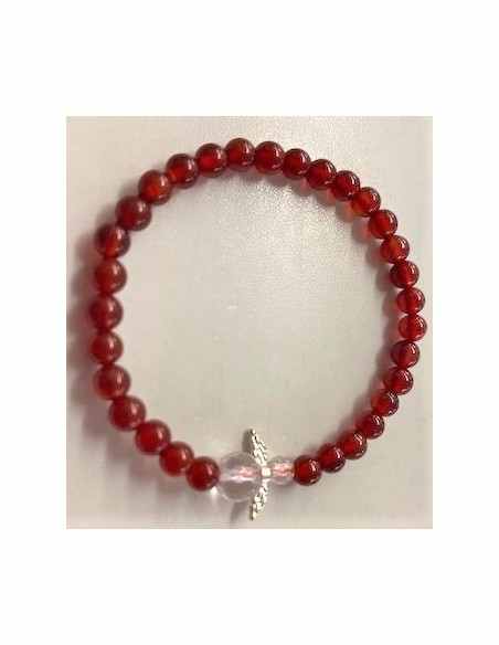 Bracelet enfant cornaline ange