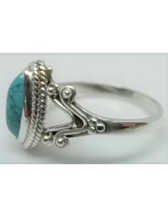 Bague turquoise montee en argent 2