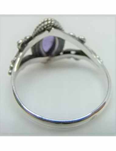 Bague amethyste montée en argent