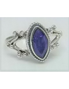 Bague saphir en argent 2