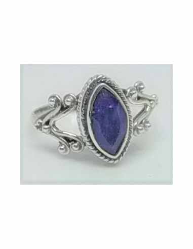 Bague saphir en argent