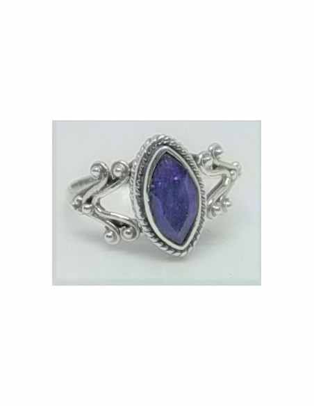 Bague saphir en argent