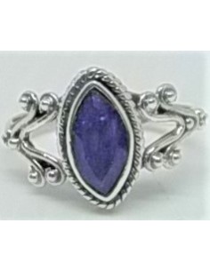 Bague saphir en argent