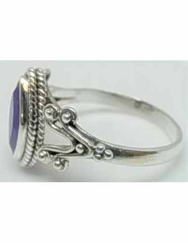 Bague saphir en argent
