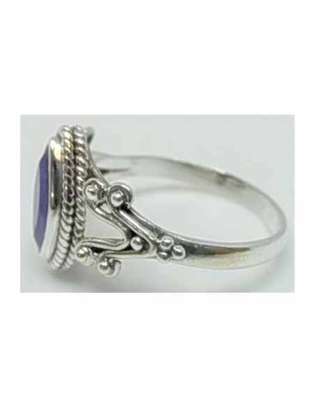 Bague saphir en argent