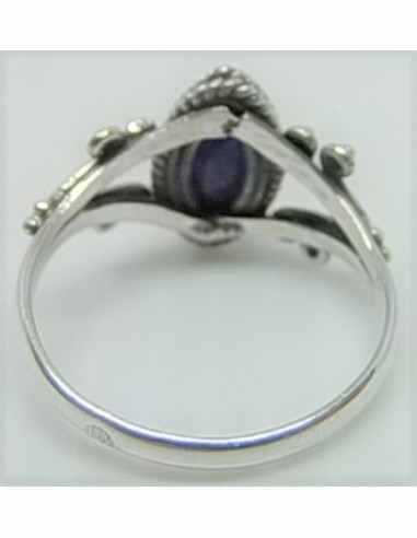 Bague saphir en argent