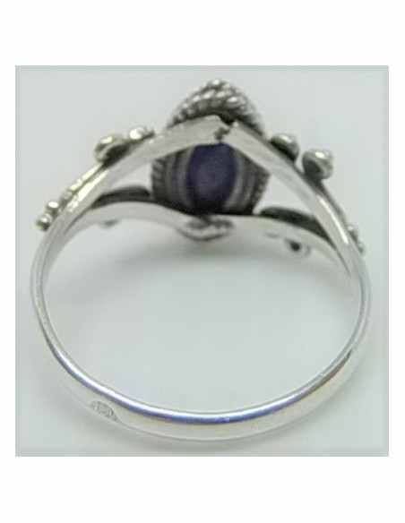 Bague saphir en argent
