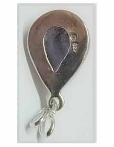 Iolite pendentif montée en argent