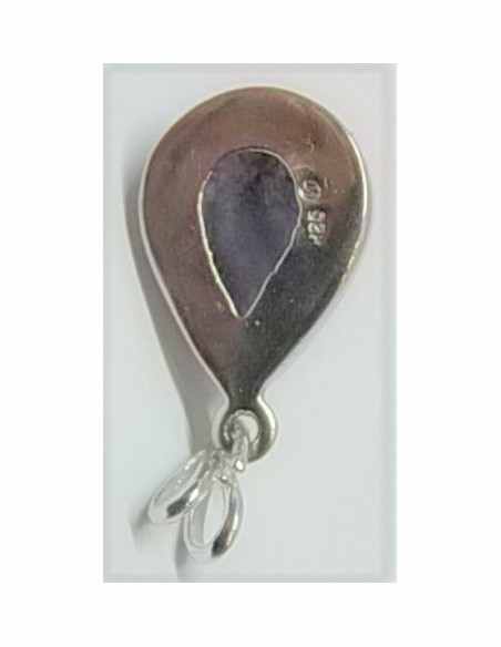 Iolite pendentif montée en argent