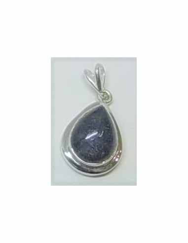 Iolite pendentif montée en argent