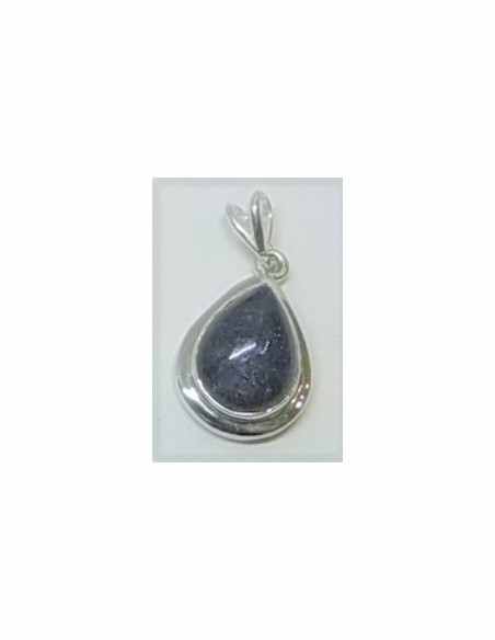 Iolite pendentif montée en argent