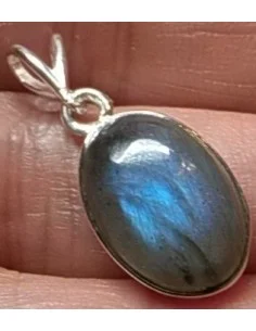 Pendentif labradorite argent