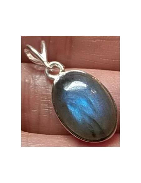Pendentif labradorite argent