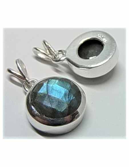 Labradorite en pendentif monte argent