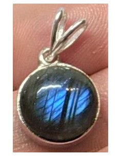Labradorite ronde pendentif argent
