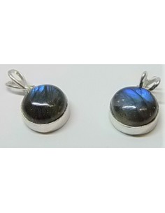 Labradorite ronde pendentif argent 2