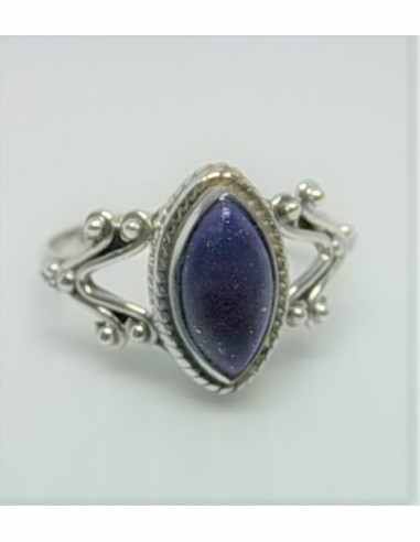 Bague lapis monte en argent