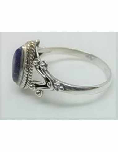 Bague lapis monte en argent