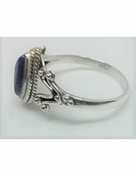 Bague lapis monte en argent
