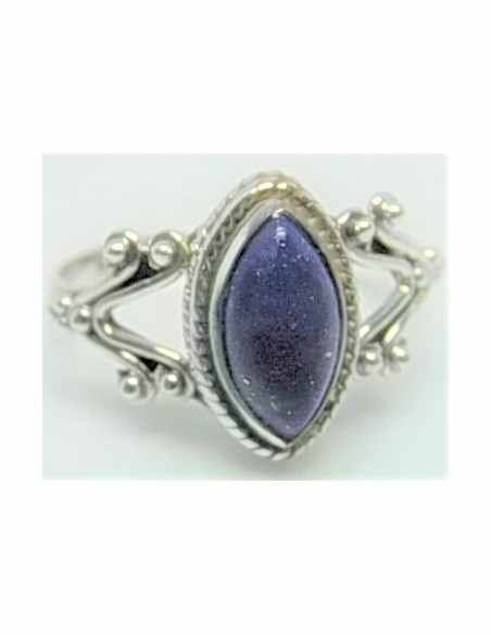 Bague lapis monte en argent