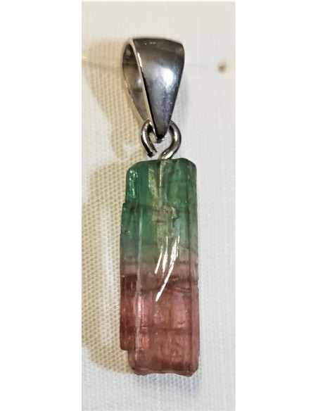 Magnifique pendentif Tourmaline melon d'eau