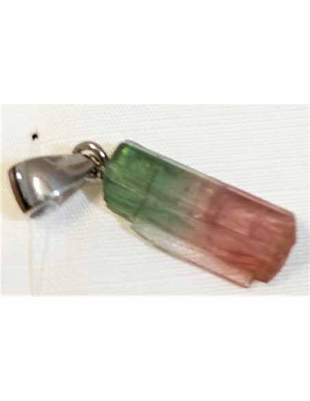 Magnifique pendentif Tourmaline melon d'eau