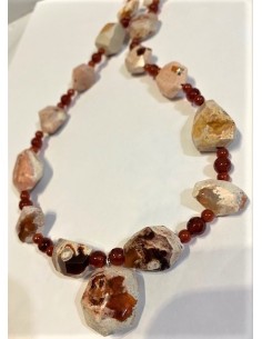 Grand Collier en Opale de feu 2
