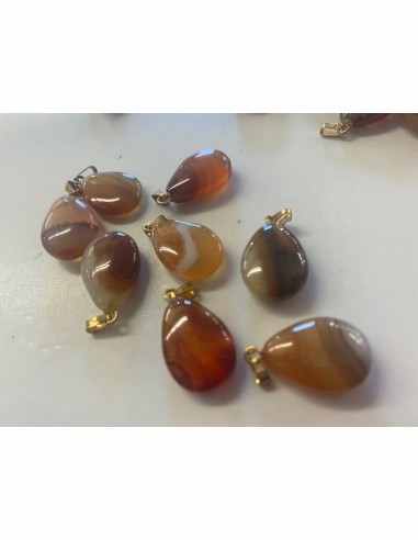 Pendentif cornaline ovale