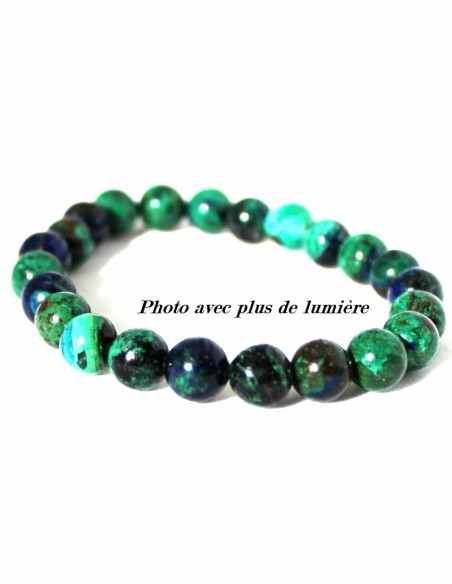 Malachite-azurite 8mm bracelet