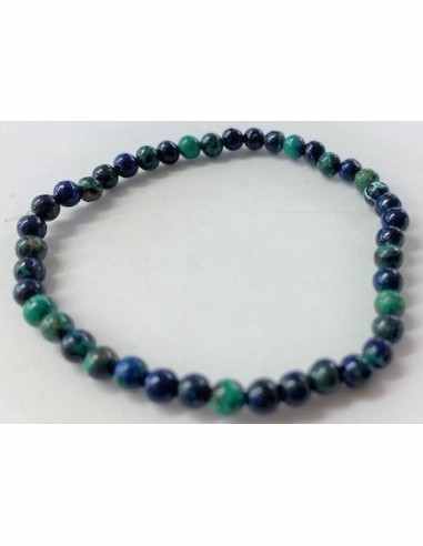 Azurite-malachite 4mm bracelet