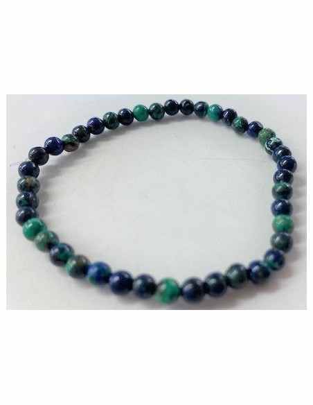 Azurite-malachite 4mm bracelet