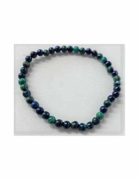 Azurite-malachite 4mm bracelet