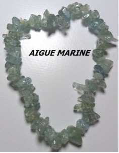 Bracelet baroque aigue marine