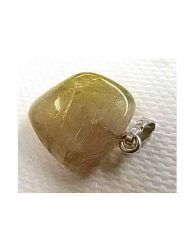 Quartz rutiles de titane en pendentif