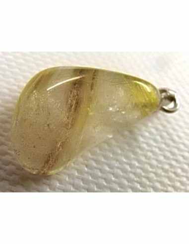 Quartz rutiles de titane en pendentif